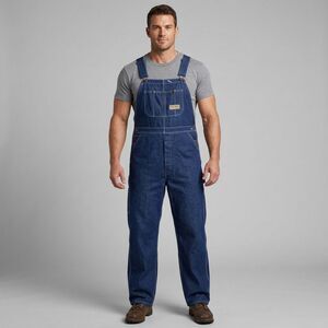 Vintage Big Mac Workwear Denim Bib Overalls Mens 45 Coveralls Jeans